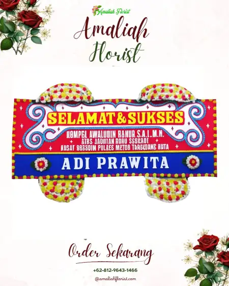 Papan Bunga Ucapan Selamat Palu